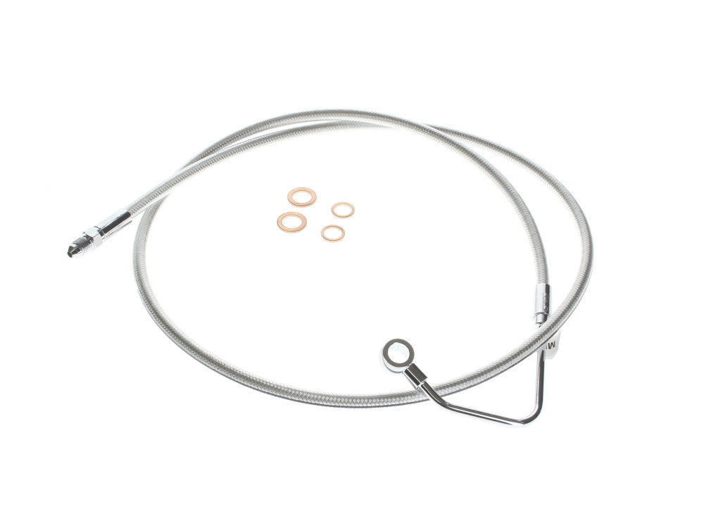 Mid Front Brake Line - Sterling Chromite. Fits Touring 2008-2013 with ABS.