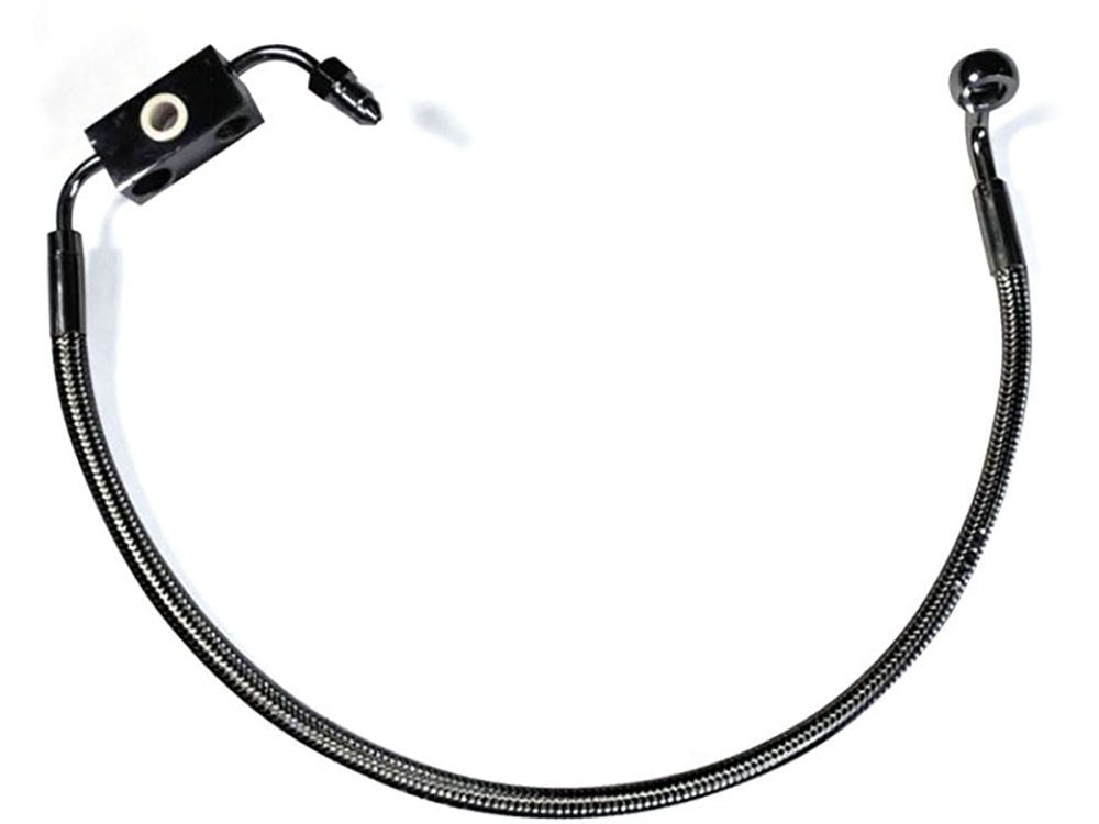 Stock Length Lower Front Brake Line - Black Pearl. Fits Sportster Seventy-Two 2014-2016