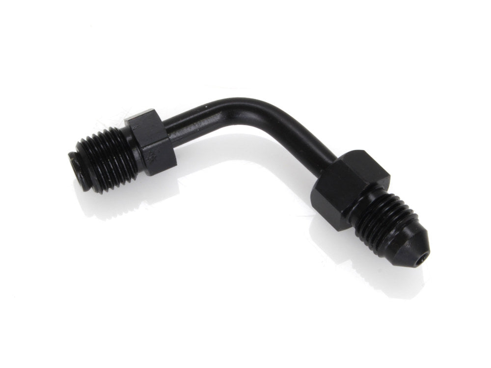 ABS Top Brake Line to Lower Brake Line T-Piece Adapter - Black. Fits Softail 2018up.