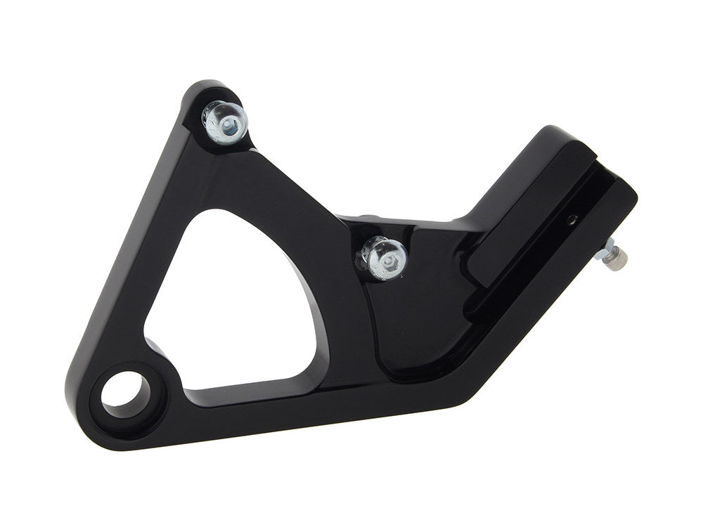 Right Hand Rear Caliper Mount - Black. Fits Softail 1987-1999.
