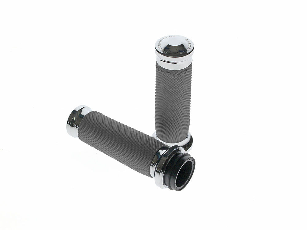 Contour Handgrips - Chrome. Fits Big Twin 2008-2024 with Throttle-by-Wire
