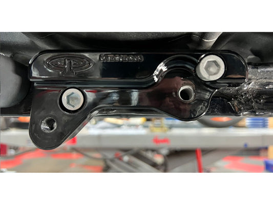 The Fix-Stand Wedge Plate - Black. Fits Softail 2018up.