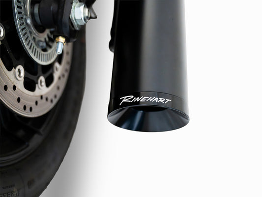 4.5in. DBX45 Slip-On Muffler - Black with Black End Cap. Fits Indian Scout 2025up