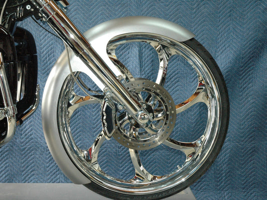 6in. wide, Straight Cut LS-2 Front Fender. Fits Most Touring 1984-2024 with 26in. Front Wheel.