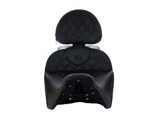 Extended Reach Roadsofa LS Dual Seat With Backrest. Fits Most Touring 2008-2024