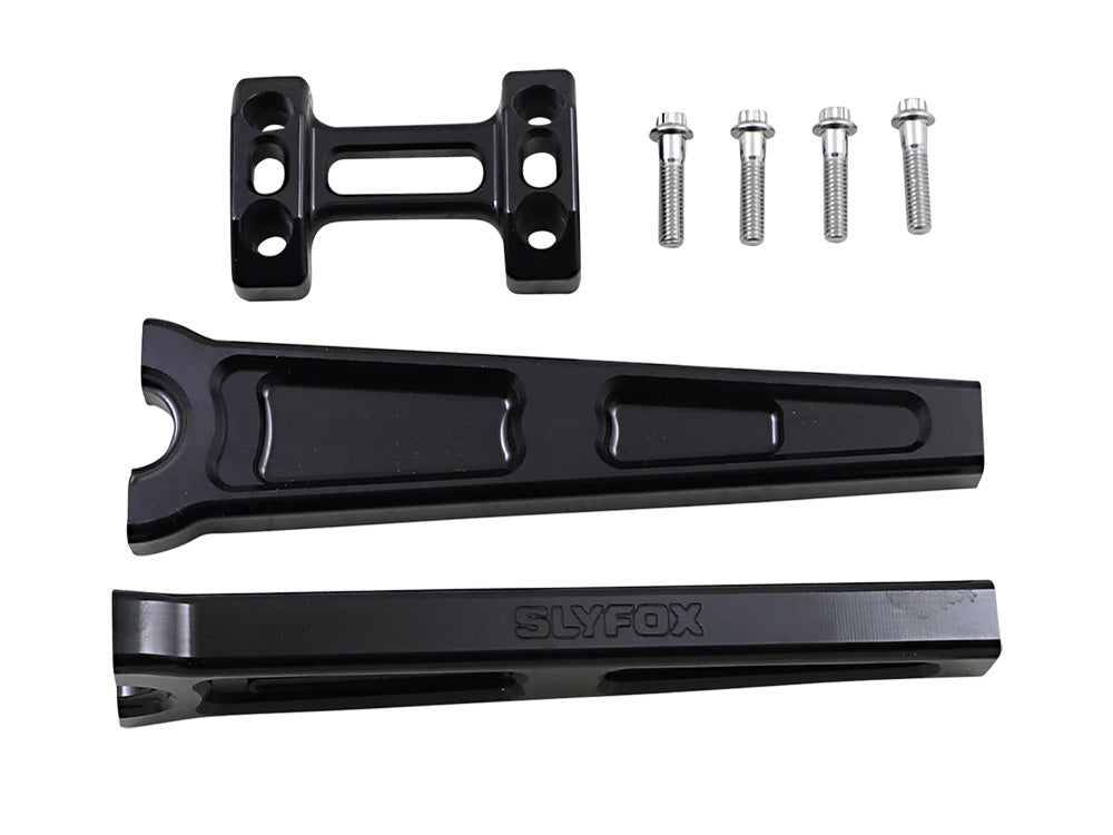 10in. Straight Risers - Black. Fits 1in. Handlebar