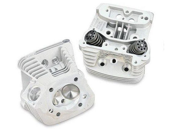 76cc Cylinder Head Kit - Silver. Fits Big Twin 1986-1999.