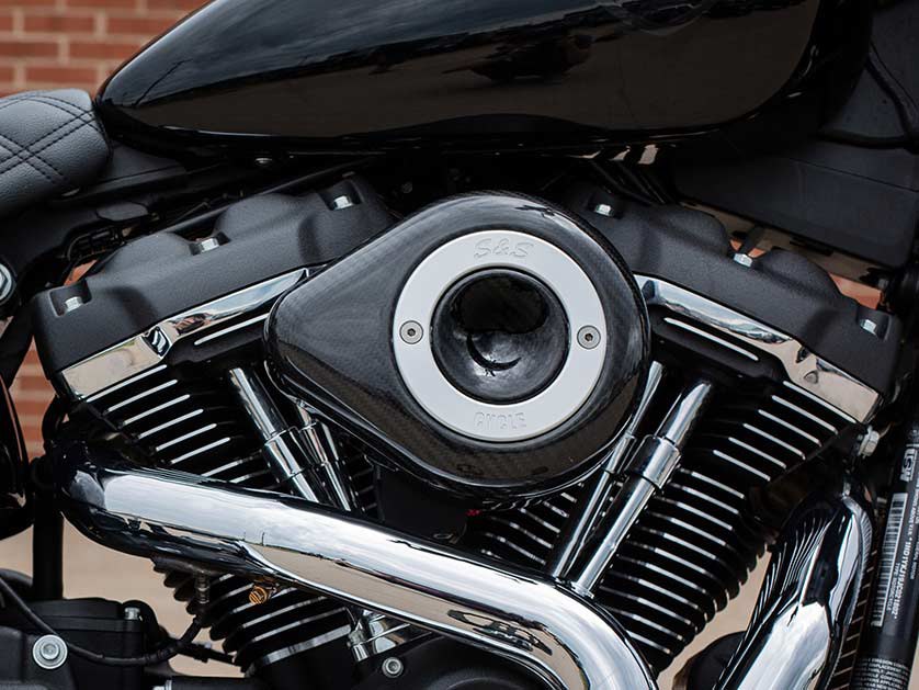 Stealth Teardrop Air Cleaner Kit - Carbon Fiber. Fits Touring 2017-2024 & Softail 2018-2024