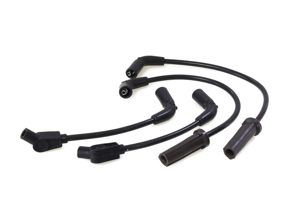 8mm Spark Plug Wire Set - Black. Fits Softail 2018up.