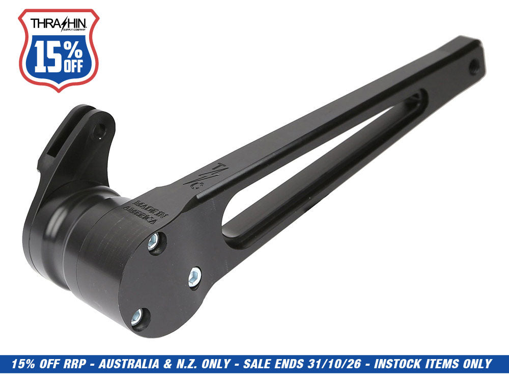 Adjustable Bagger Brake Arm - Black. Stock Length. Fits Touring 2014up.