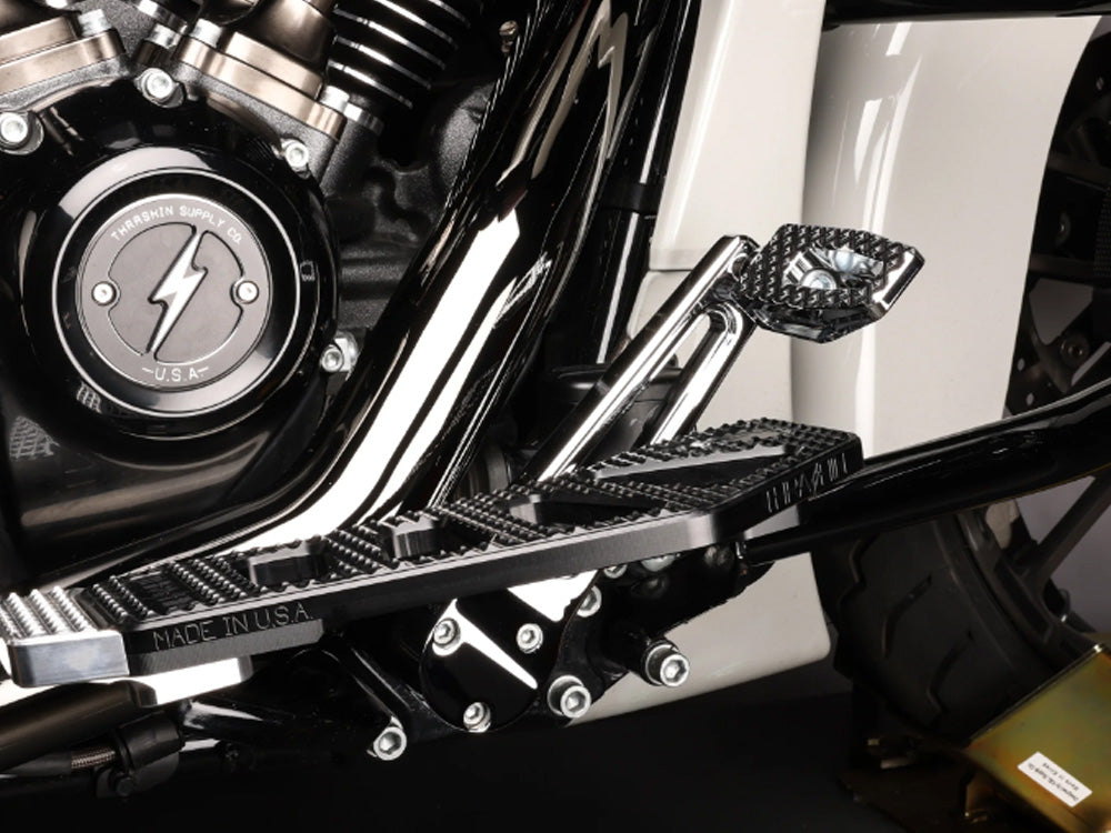 Adjustable Bagger Brake Arm - Chrome. Stock Length. Fits Touring 2014up.