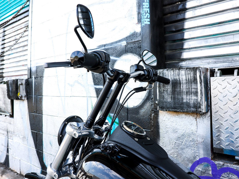10in. Hole Shot Risers - Black. Fits 1in. Handlebar