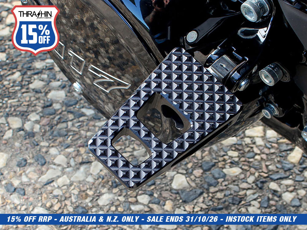 P-54 Footpegs with HD Male Mount - Black.