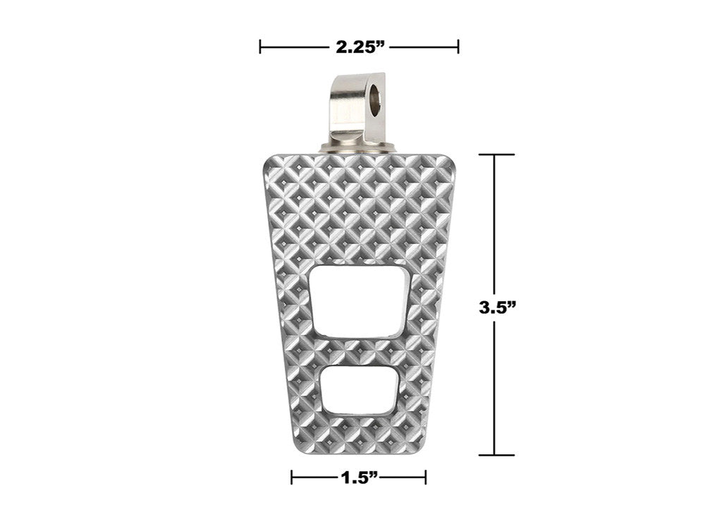 P-54 Footpegs with HD Male Mount - Chrome