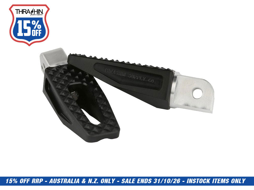 P-54 Slim Footpegs with HD Male Mount - Black.