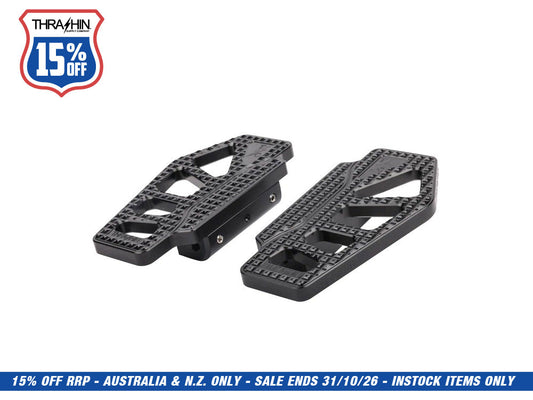 Apex Rear/Passenger Floorboards - Black. Fits Touring 1983up