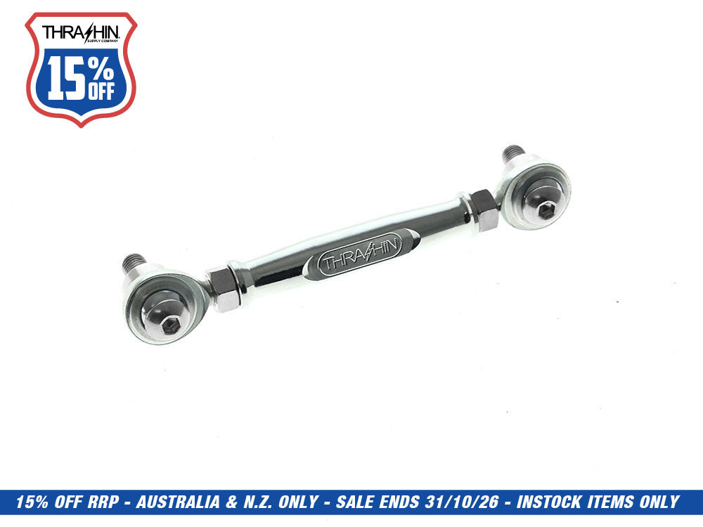 Adjustable Brake Linkage - Chrome. Fits Softail 2018up with Mid Controls.