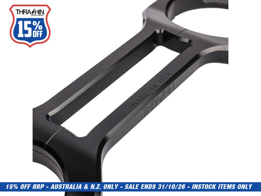 Billet Fork Brace - Black. Fits 49mm Dyna Mid-Glide 2006-2017.