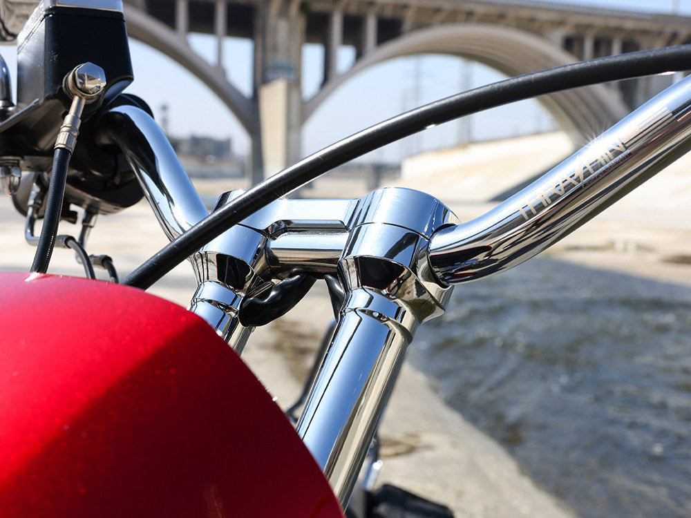 8in. Hole Shot Risers - Chrome. Fits 1in. Handlebar
