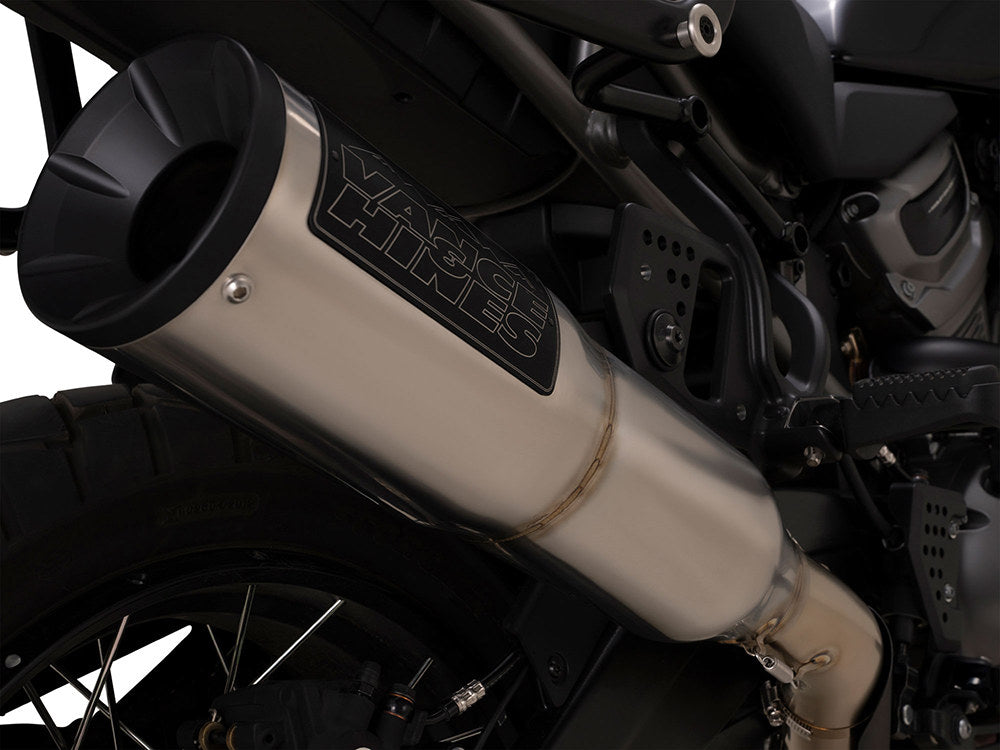 Adventure Hi-Output 450 Slip On Muffler - Stainless. Fits Pan America 2021up