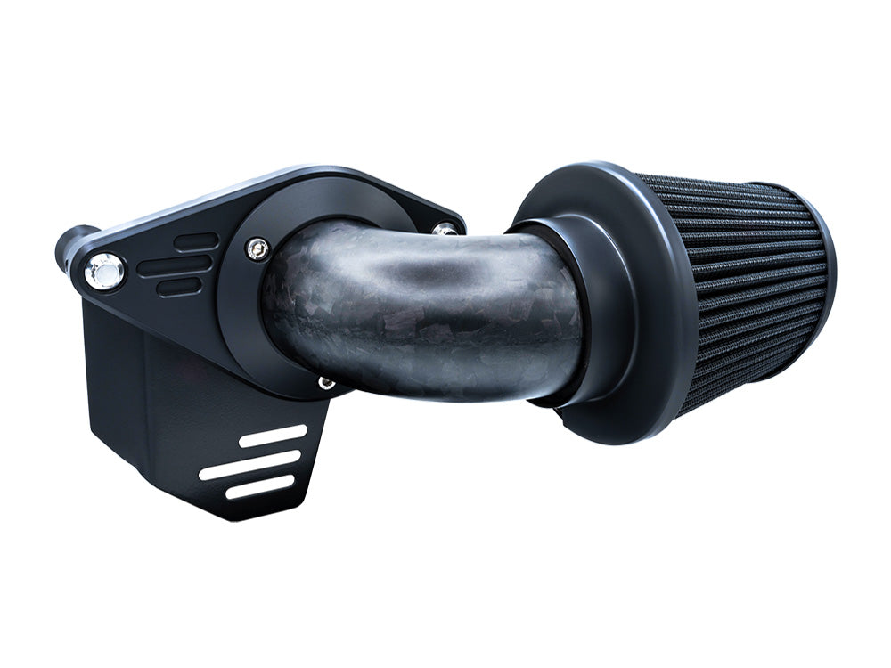 90deg VO2 Falcon XL Air Cleaner Kit - Forged Carbon Fiber. Fits CVO Touring 2023up, Street Glide & Road Glide 2024up, Touring 2025up & Softail 2025up