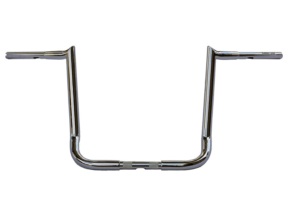 16in. x 1-1/4in. Chubby Bagger Hooked Ape Hanger Handlebar - Chrome. Fits Ultra Models 1996-2024 and Street Glide 1996-2023