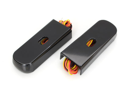 Strut Light Kit with Red Run/Brake & Amber Turn Signal - Black. Fits Dyna 2006-2017.