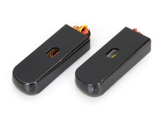 Strut Light Kit with Red Run/Brake & Amber Turn Signal - Black. Fits Dyna 2006-2017.