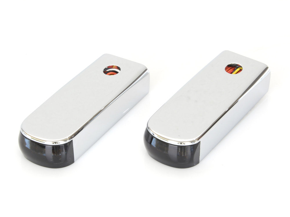 Strut Light Kit with Red Run/Brake & Amber Turn Signal - Chrome. Fits Heritage 2018up & Deluxe 2018-2020