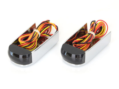 Strut Light Kit with Red Run/Brake & Amber Turn Signal - Chrome. Fits Sport Glide & Low Rider 2018up.
