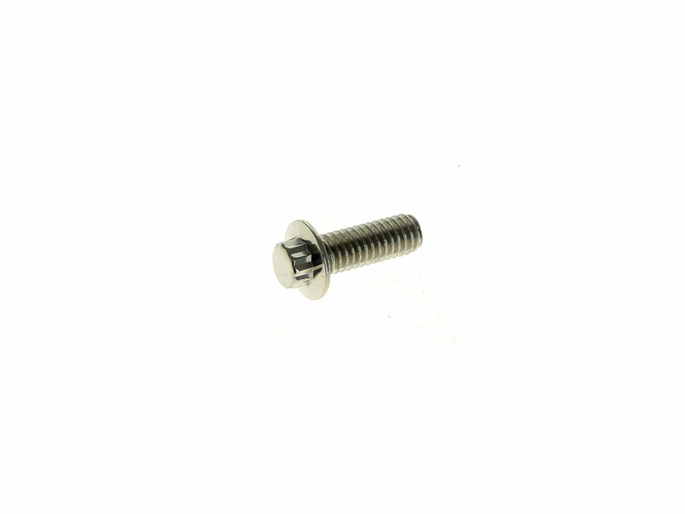 Front Disc Rotor Bolts - Polished Stainless 12 Point. 10x 5/16in.-18 x 1.0in.. Fits Most HD models 1984up.
