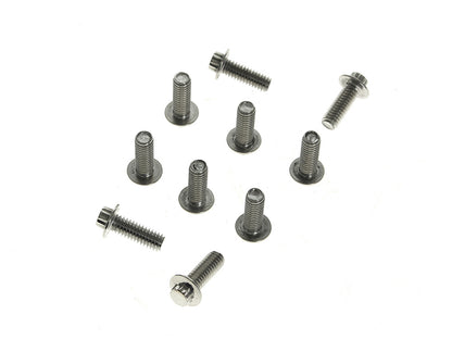 Front Disc Rotor Bolts - Polished Stainless 12 Point. 10x 5/16in.-18 x 1.0in.. Fits Most HD models 1984up.