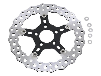 11.8in. Front Jagged Disc Rotor. Fits Dyna 2006-2017, Softail 2015up, Sportster 2014-2021 & Some Touring 2008up.