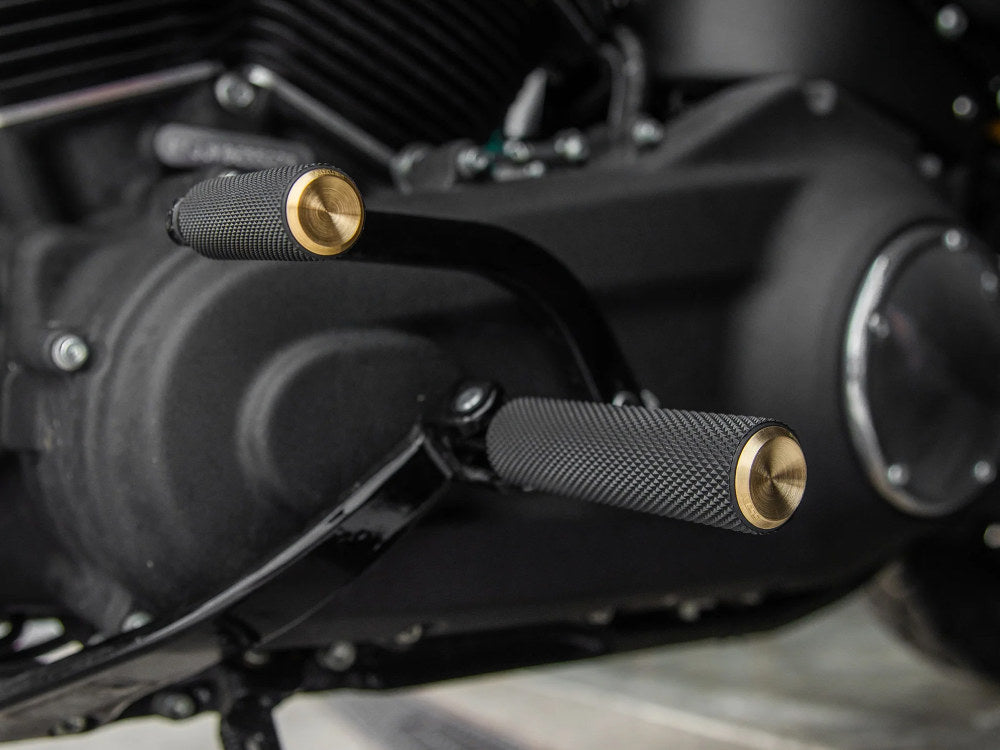 Knurled Fusion Footpegs - Brass