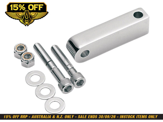 2-3/4in. Extended Headlight Mount Block - Chrome.