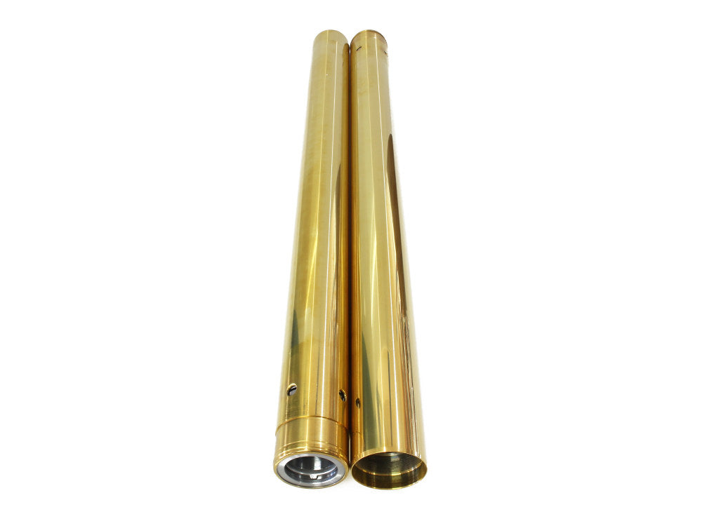 Fork Tubes - Gold. Stock Length. Fits Softail 2018up.
