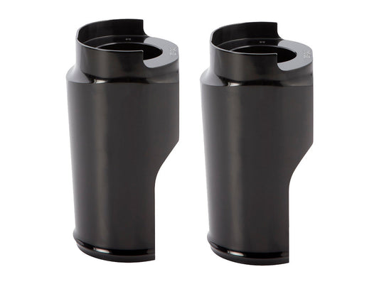 Smooth Fat Fork Boots - Black. Fits Touring 2014up.
