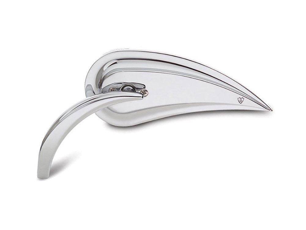 Rad III Teardrop Mirror with Die-Cast Stem - Chrome. Fits Right.