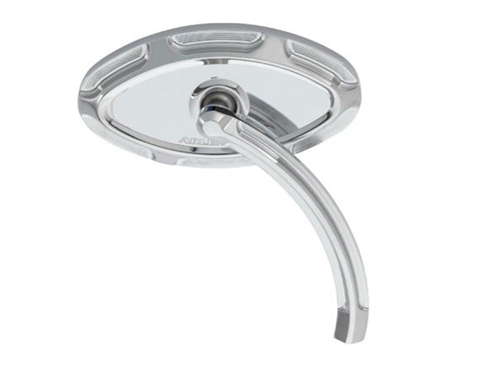 Beveled Mirror with Short Stem - Chrome. Fits Right.