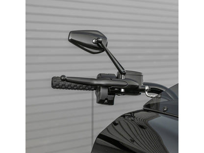 Mini Stocker Forged Mirror - Black. Fits Left.