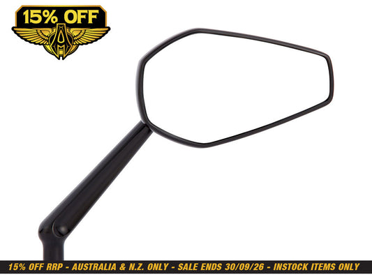 Mini Stocker Forged Mirror - Black. Fits Right.