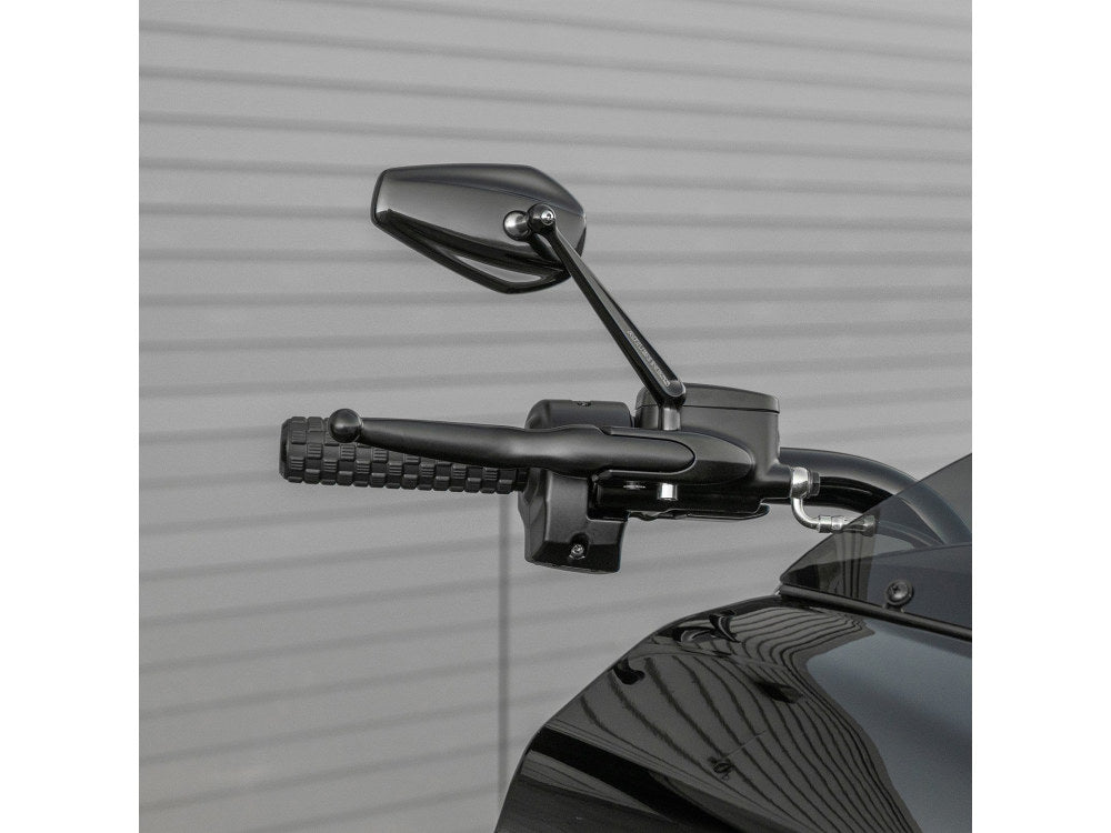 Mini Stocker Forged Mirror - Black. Fits Right.