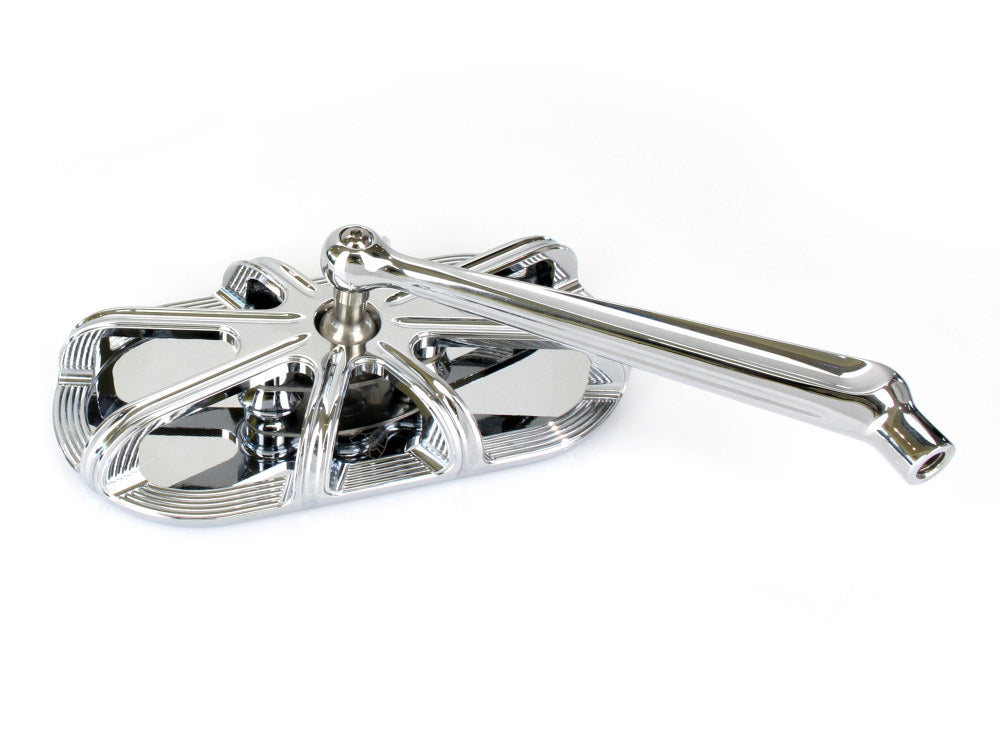 10-Gauge Caged Series Mirror - Chrome. Fits Right.