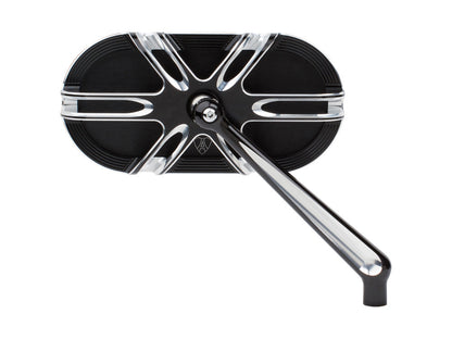 Deep Cut Caged Series Mirror - Black. Fits Right.
