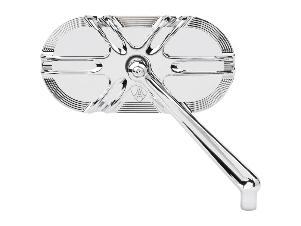 Deep Cut Caged Series Mirror - Chrome. Fits Right.