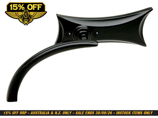 Four Point Mirror - Black. Fits Left.