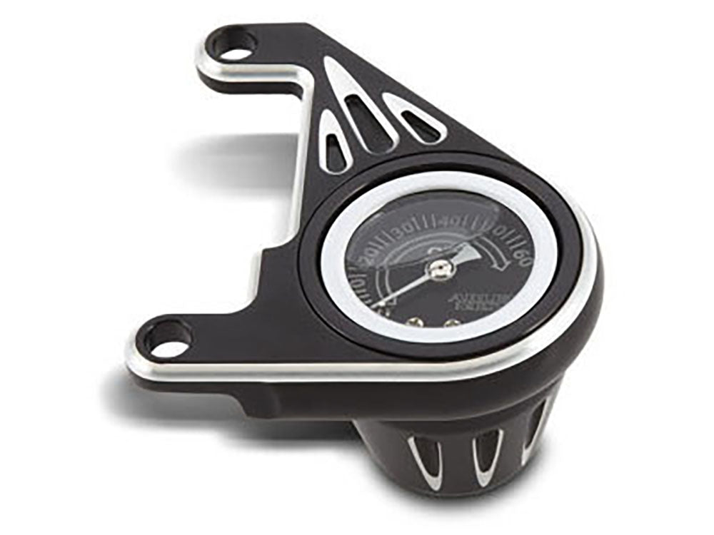 Oil Pressure Gauge - Black. Fits Twin Cam 1999-2017.