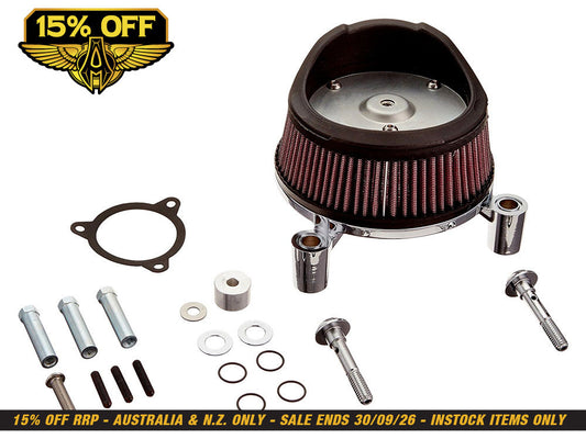 Stage 1 Big Sucker Air Cleaner Kit - Chrome. Fits Touring 2014-2016 with Throttle-by-Wire.