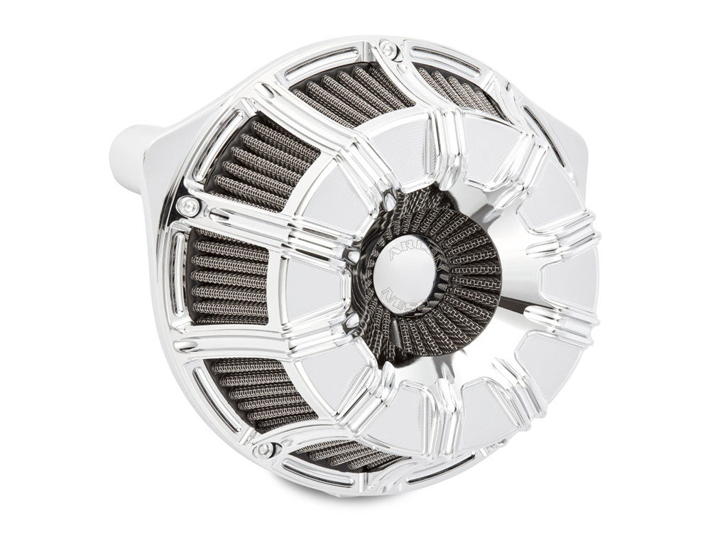 10-Gauge Air Cleaner Kit - Chrome. Fits Touring 2017-2024 & Softail 2018-2024