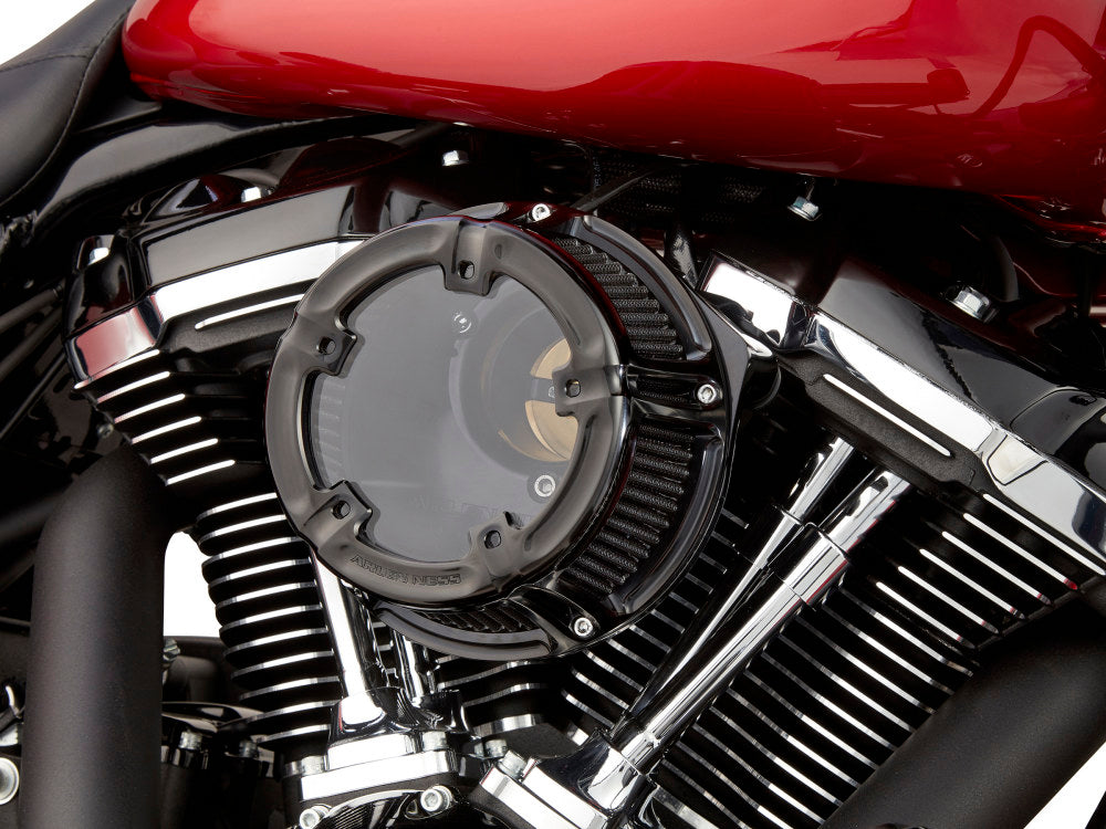 Method Clear Air Cleaner Kit - Black Anodized. Fits Touring 2017-2024 & Softail 2018-2024